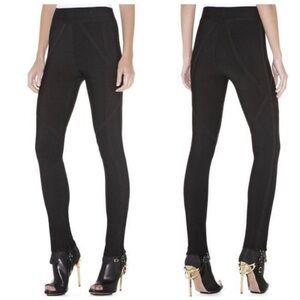 Herve Leger Dae Black Bandage Stretch Skinny Leggings Pants size small